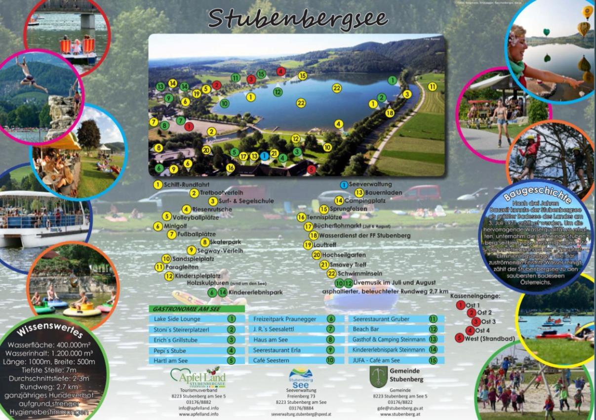 Zwei Schlafzimmer Ferienapartment Anna Am Stubenbergsee Inklusive Vier E-Bikes Dış mekan fotoğraf